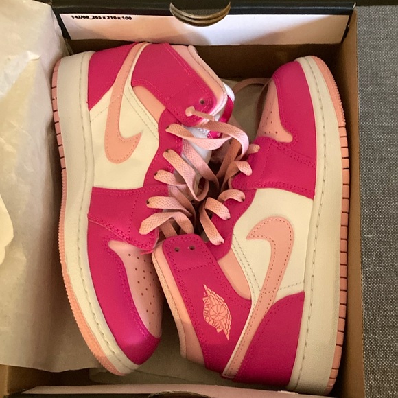 Nike Air Jordan Mid Fierce Pink Sneakers